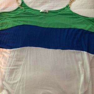 Top with gold chain straps